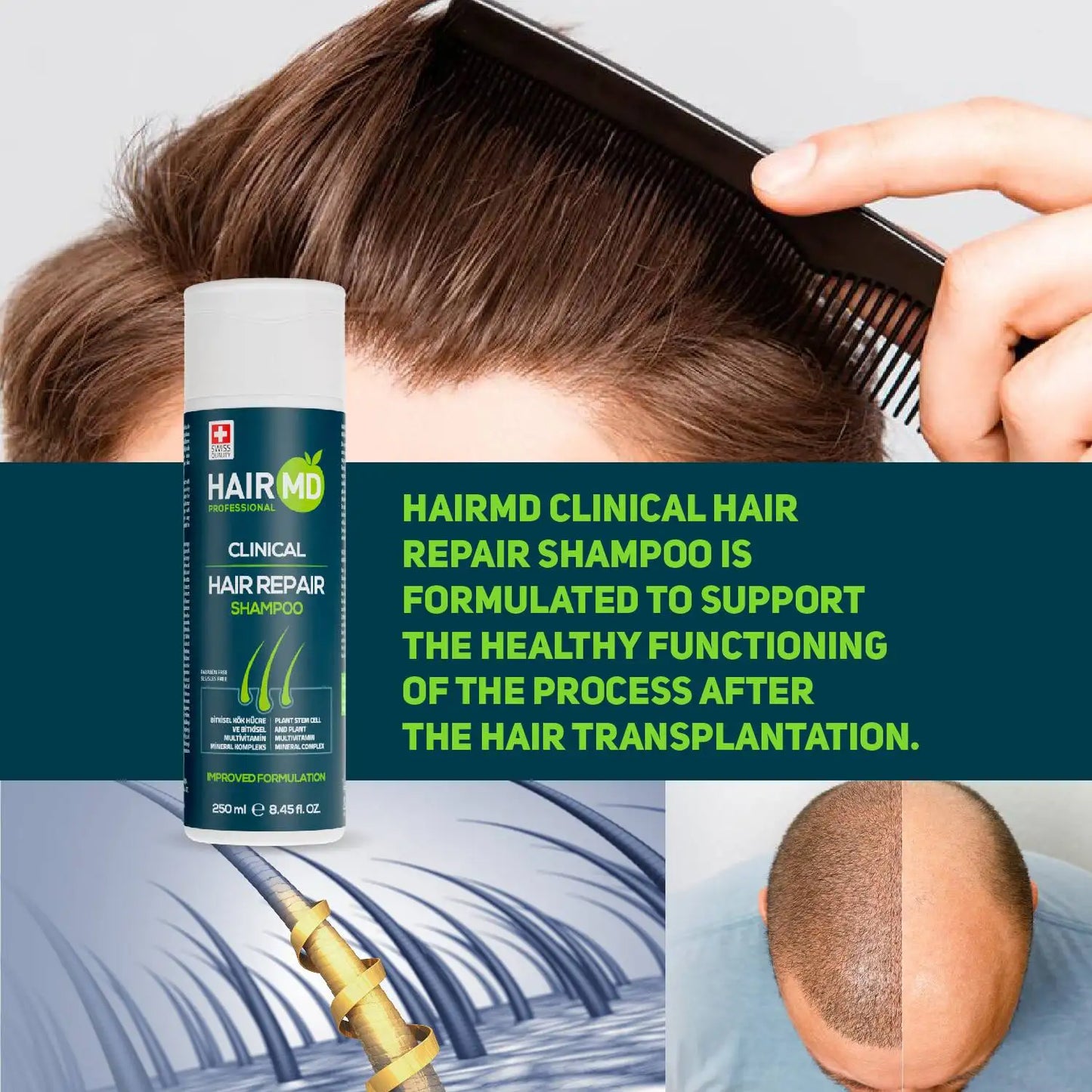 HairMD Clinical Hair Repair Shampoo 250 ml