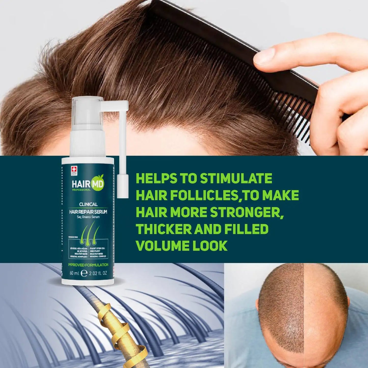 HairMD Clinical Hair Repair Serum 60 ml