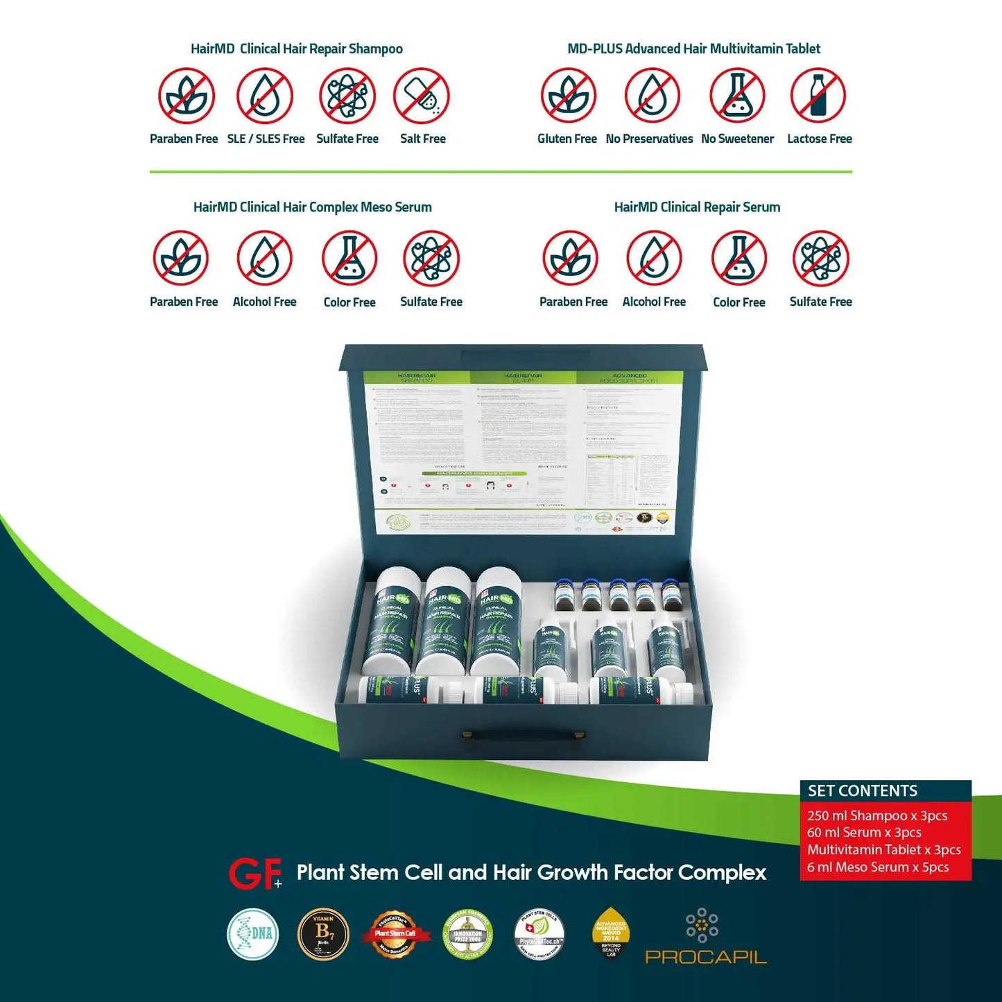 HairMD Clinical Hair Repair Exclusive Set (3 Month Use)