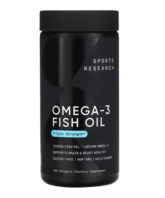 Sports Research, Omega-3 Fish Oil, Triple Strength