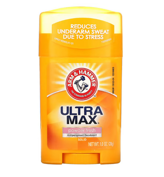 Arm & Hammer, UltraMax, Solid Antiperspirant Deodorant, Powder Fresh, 1 oz (28 g)