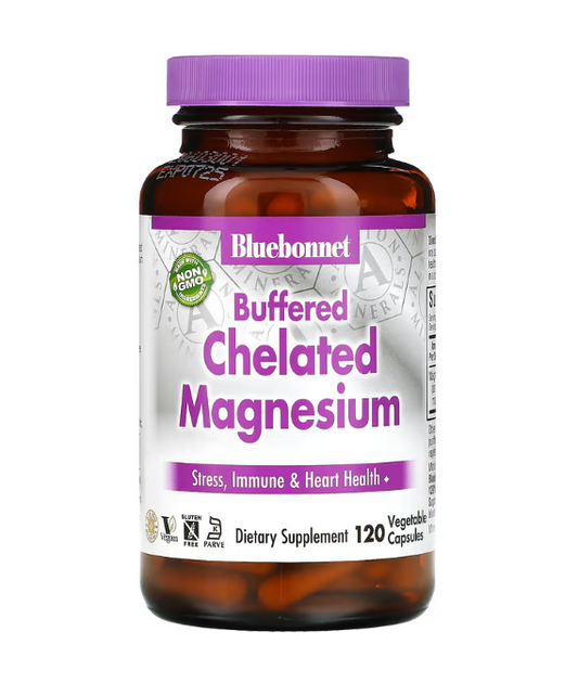 Bluebonnet Nutrition, Buffered Chelated Magnesium, 120 Vegetable Capsules