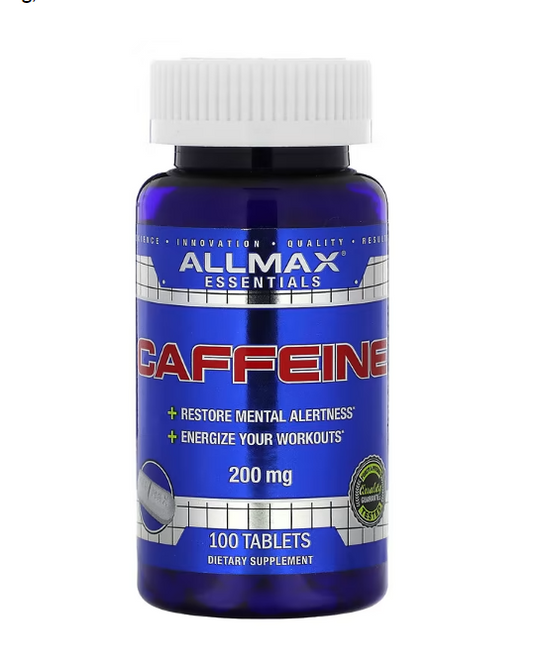 ALLMAX, Caffeine , 200 mg, 100 Tablets