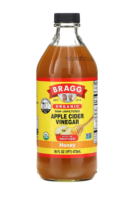 Bragg, Organic Apple Cider Vinegar - Honey, 16 fl oz (473 ml)