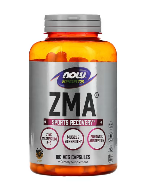 NOW Foods, Sports, ZMA, Sports Recovery, 180 Veg Capsules