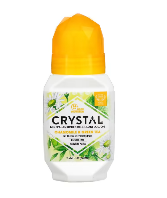 CRYSTAL, Mineral-Enriched Deodorant Roll-On, Unscented, 2.25 fl oz (66 ml)