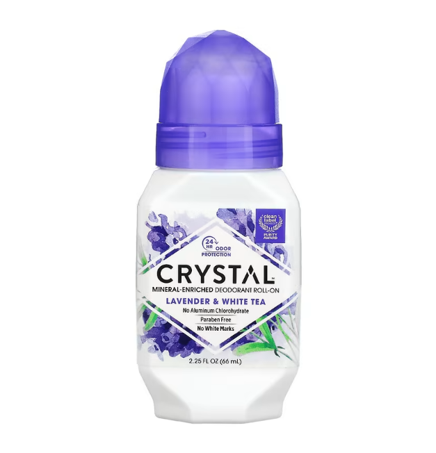 CRYSTAL, Mineral-Enriched Deodorant Roll-On, Unscented, 2.25 fl oz (66 ml)