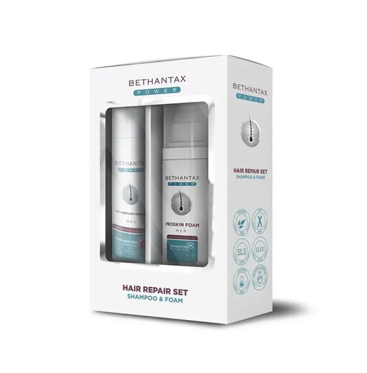 Bethantax Power Anti Hair Loss Shampoo & Care Foam Set